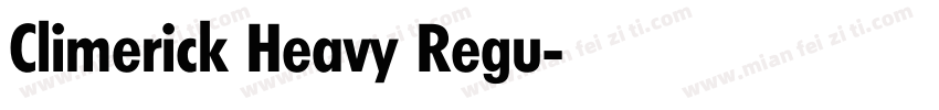 Climerick Heavy Regu字体转换